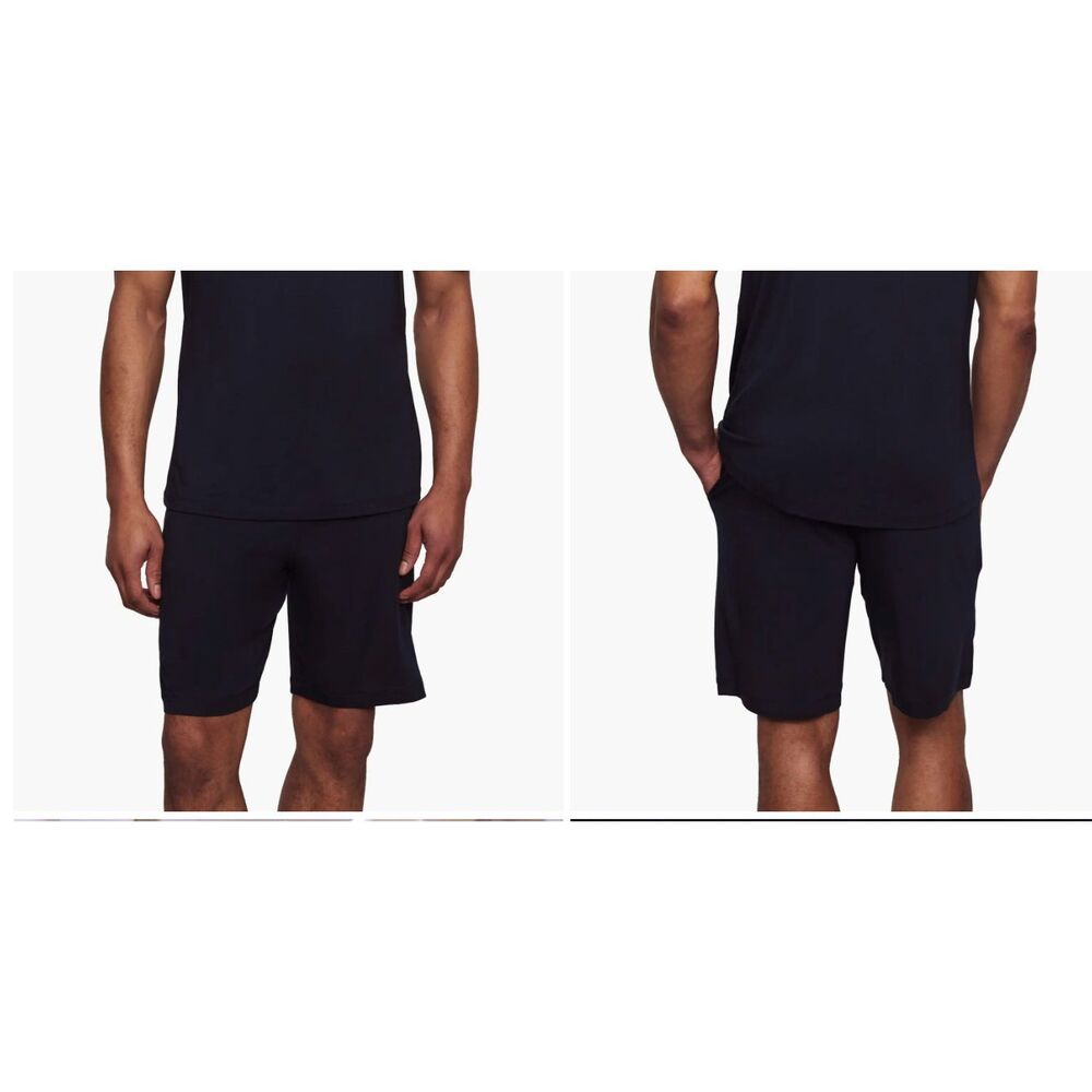New Men's Eberjey Henry Pajama Lounge Shorts in Navy Size Large (Shorts Only)